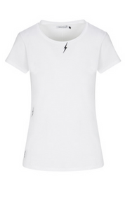 Catherine Gee Embroidered S/S Tee - Bolt