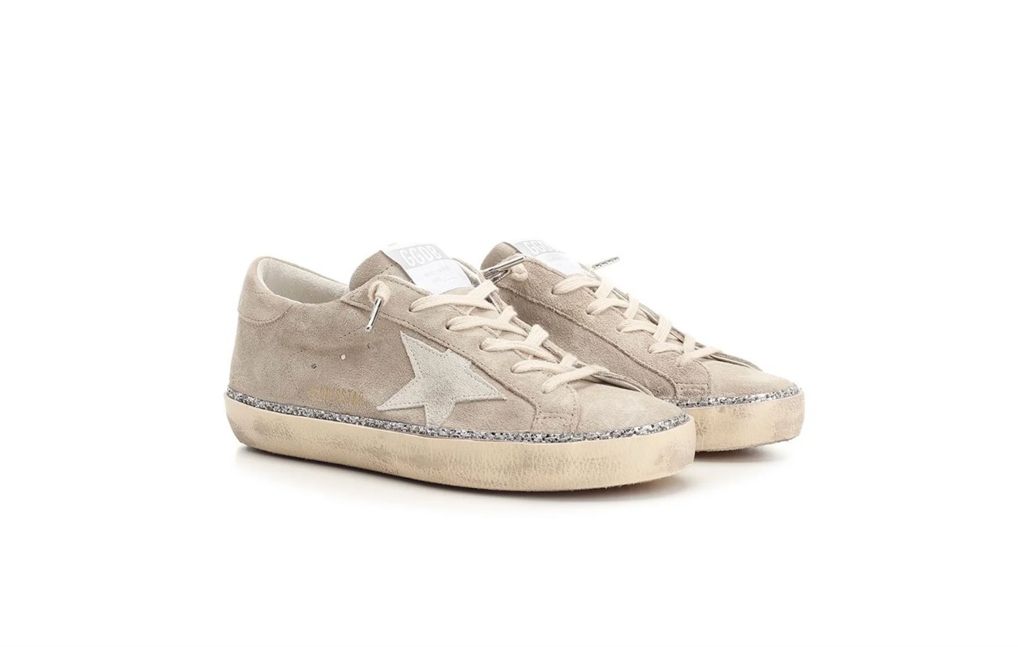 Golden Goose Super Star Glitter Edge Shoes
