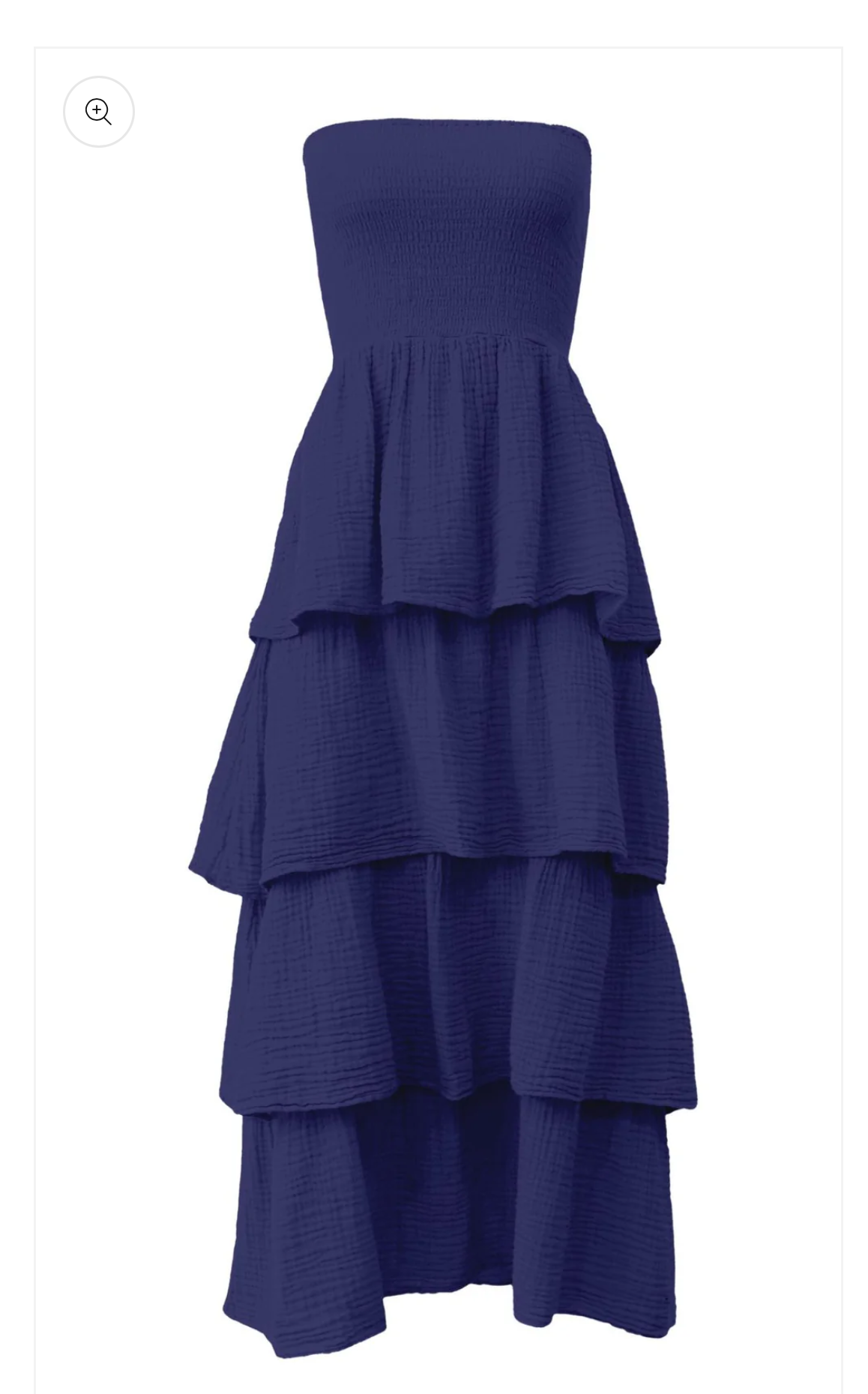 Felicite Tier Maxi Ruffle Dress Navy / 1