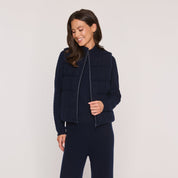 Cashmere Project Cable Puffer Vest