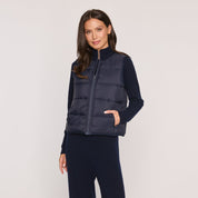 Cashmere Project Cable Puffer Vest