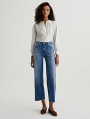 AG Saige Wide Leg Crop Jean in 16 YRS POSTCARD