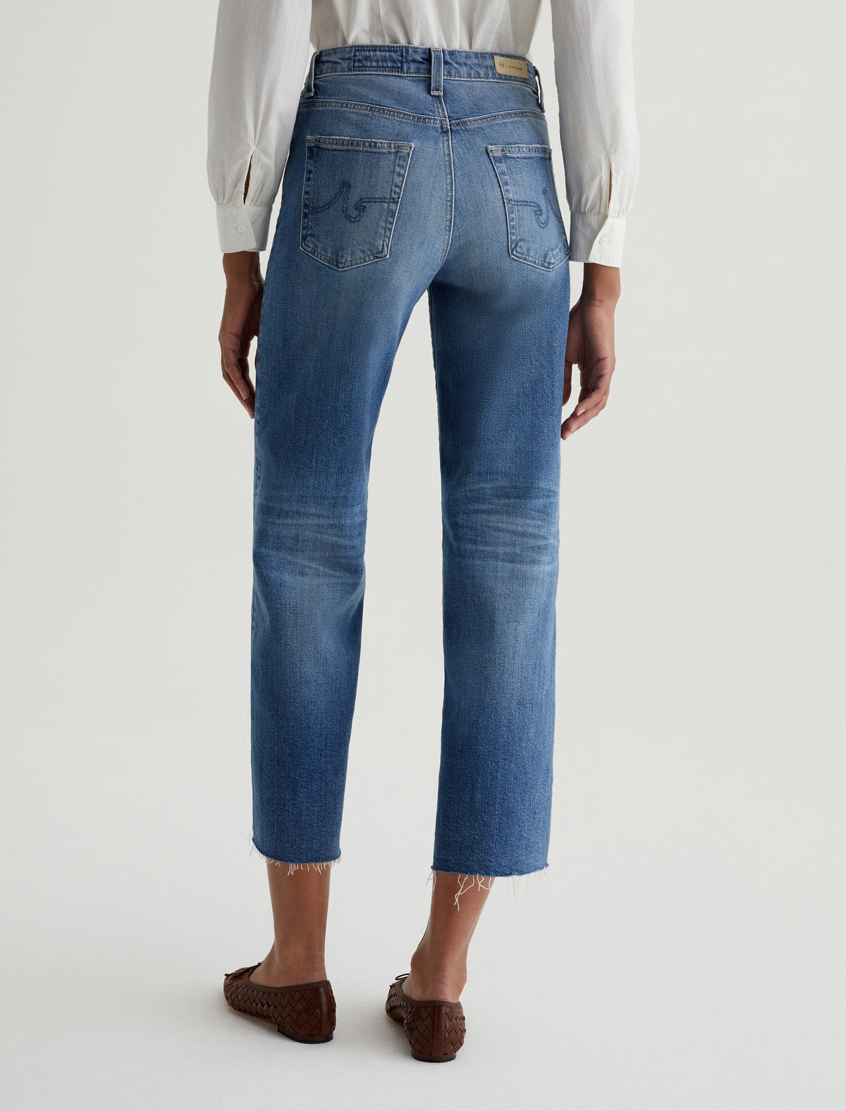 AG Saige Wide Leg Crop Jean in 16 YRS POSTCARD