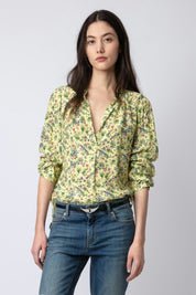 Zadig & Voltaire Tink Satin Blouse in Cedra