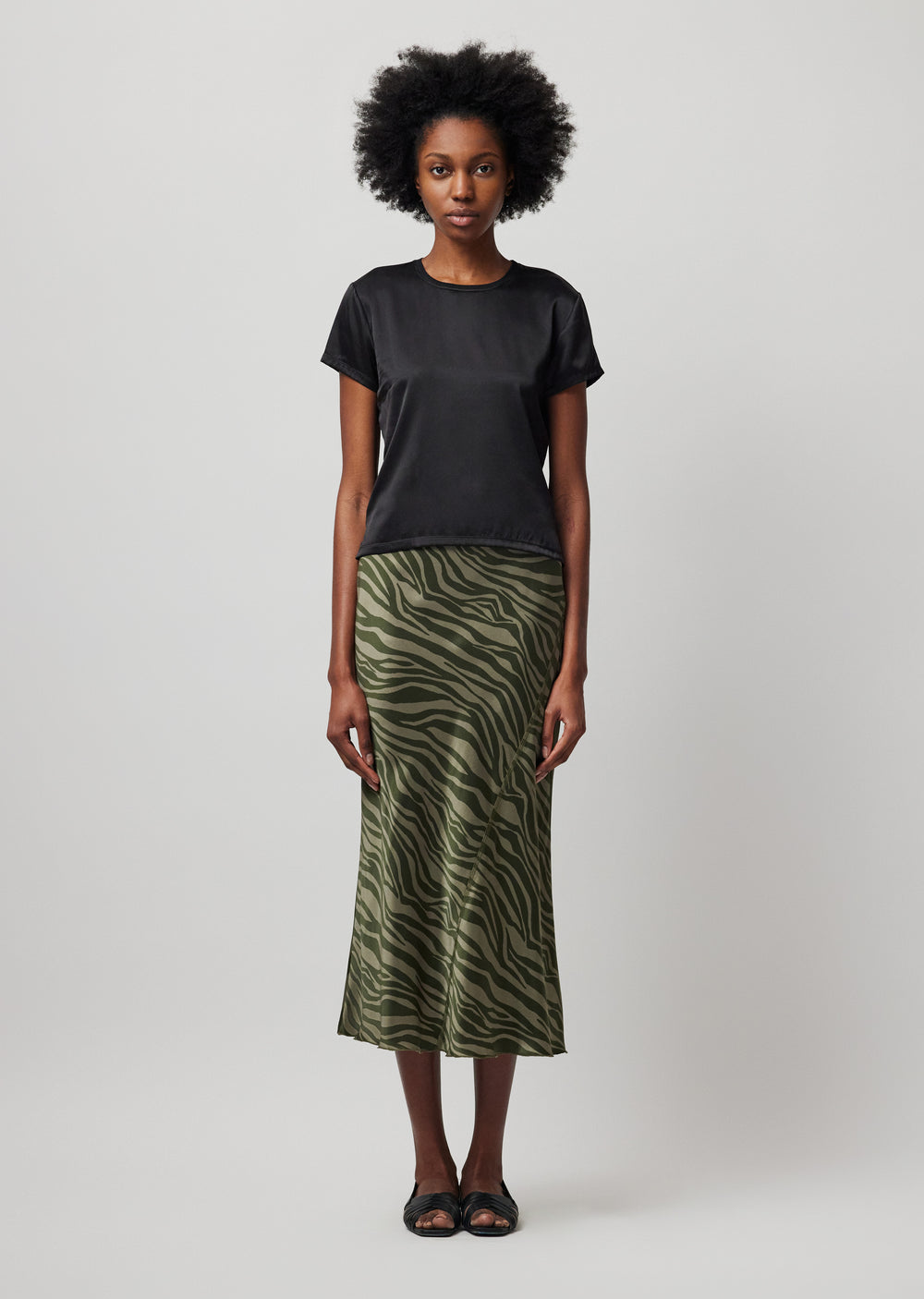 ATM Silk Blend Crew Neck Tee
