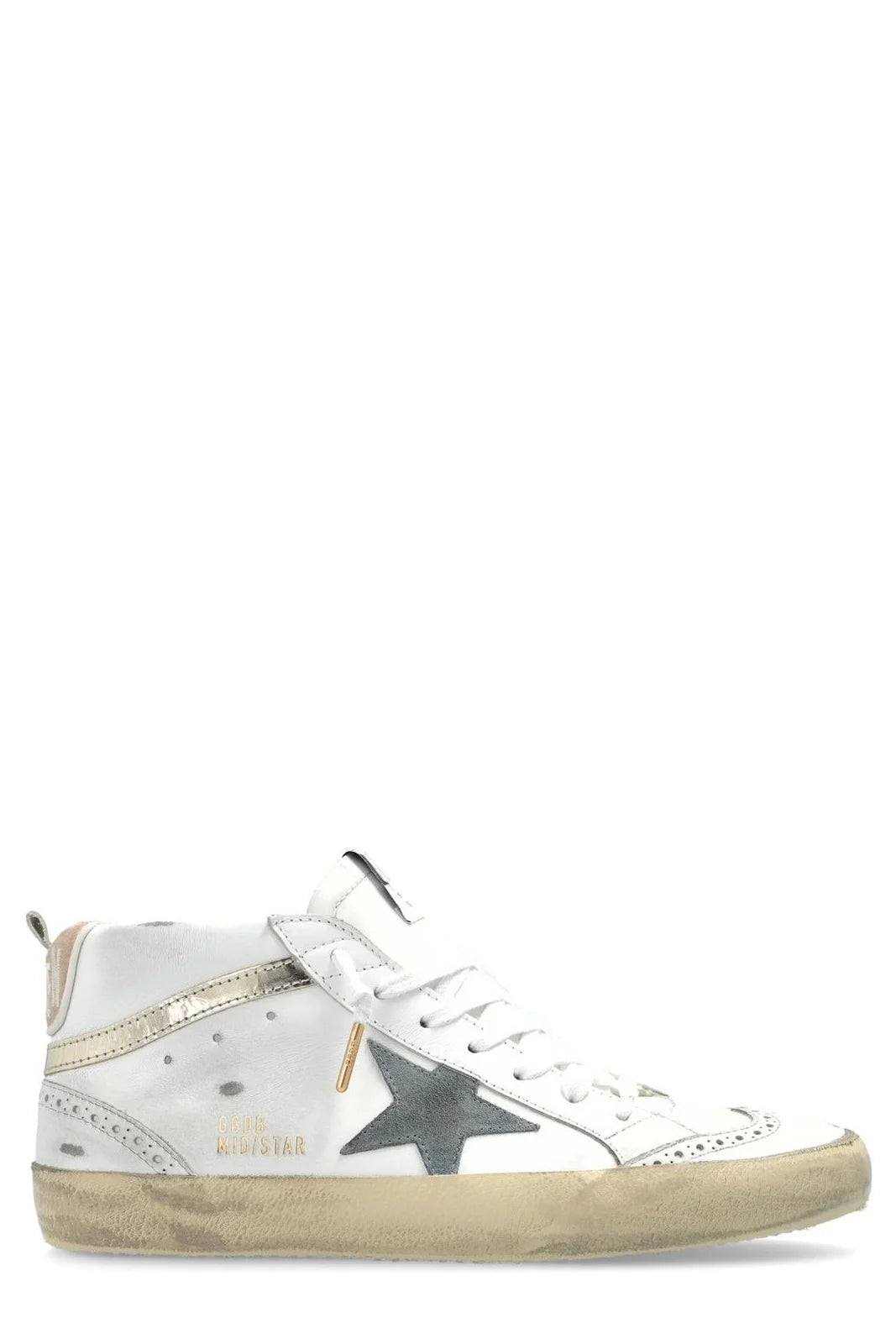 Golden Goose Deluxe Brand Mid Star Lace-Up Sneakers