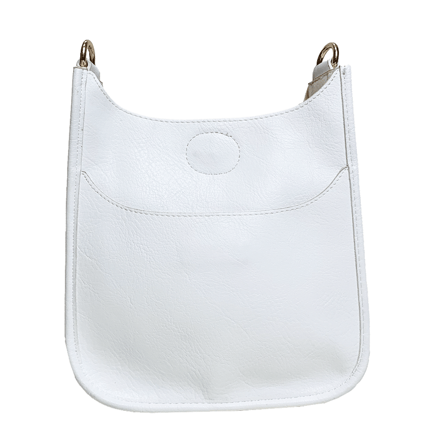 White Mini Messenger Handbag (STRAP SOLD SEPARATELY)