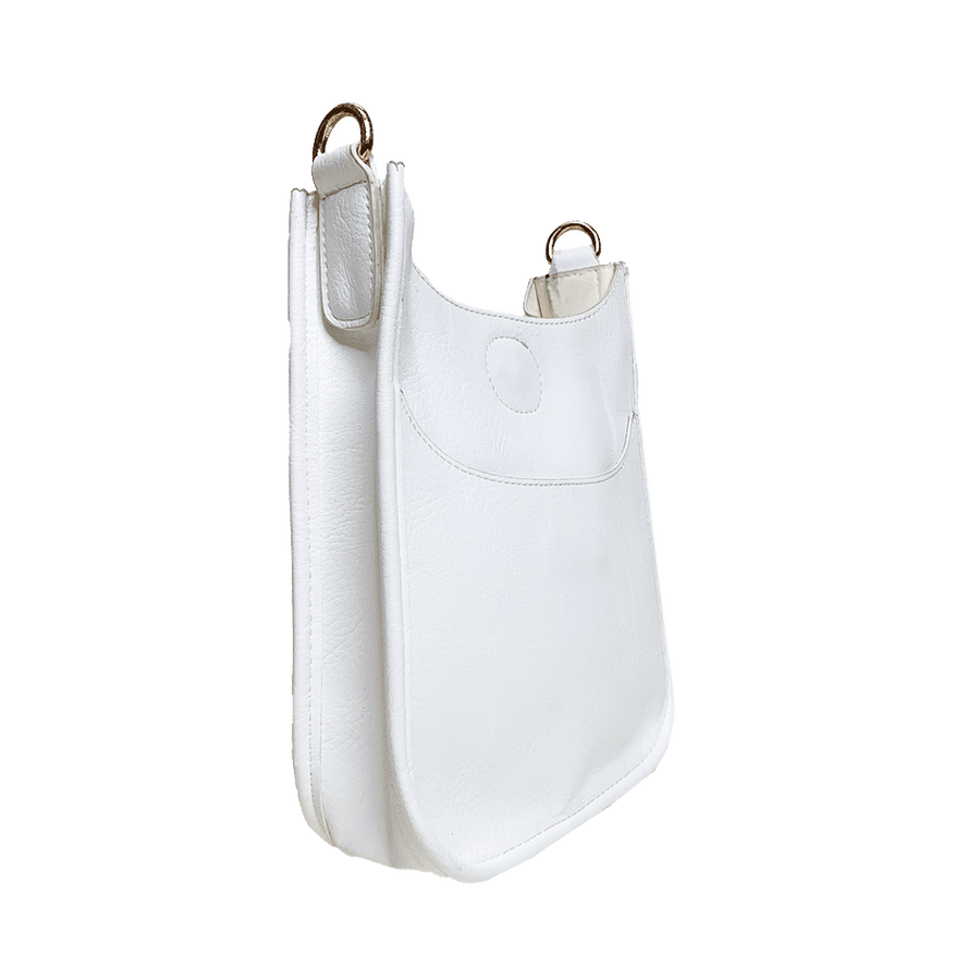 White Mini Messenger Handbag (STRAP SOLD SEPARATELY)