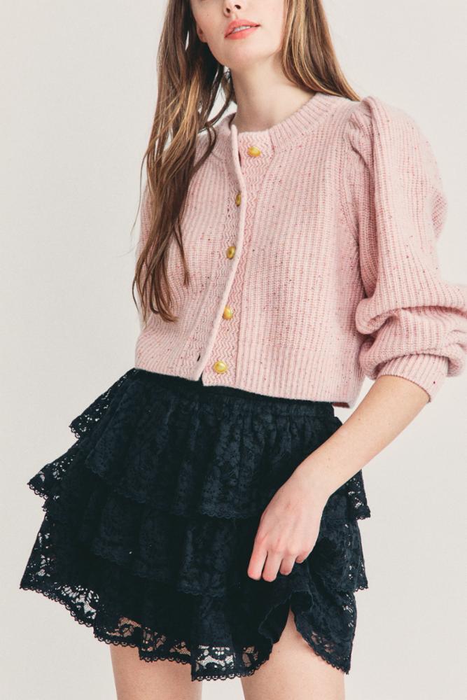 Loveshackfancy store knit pink skirt