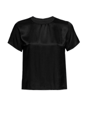 Nation Marie Satin Boxy Crop Top