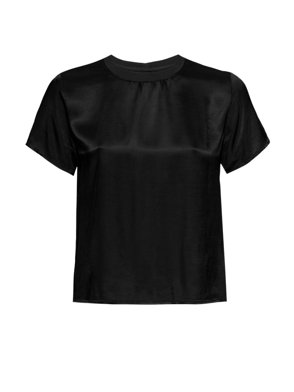 Nation Marie Satin Boxy Crop Top