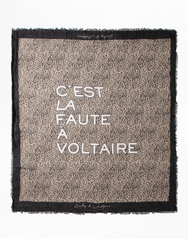 Zadig & Voltaire Delta C'est La Faute A Vo Scarf