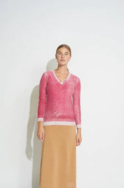 Kokun Overdyed Fitted V Neck L/S Tee