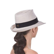 Eric Javitz Squishee Classic Hat in Cream/Black