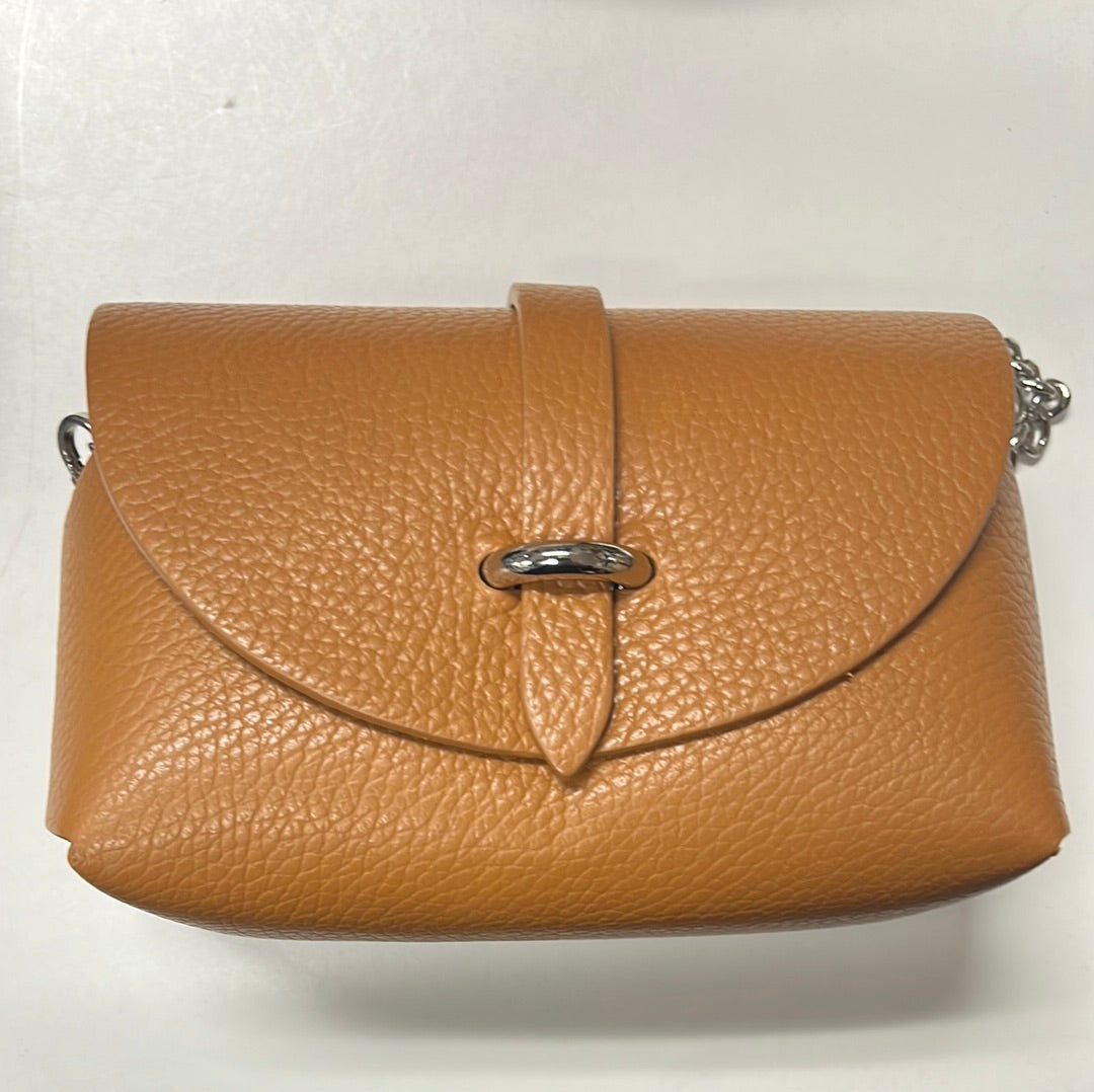 Genuine Italian Leather Small Crossbody Bag