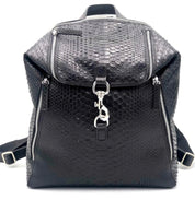 Italian Python and Leather Backpack