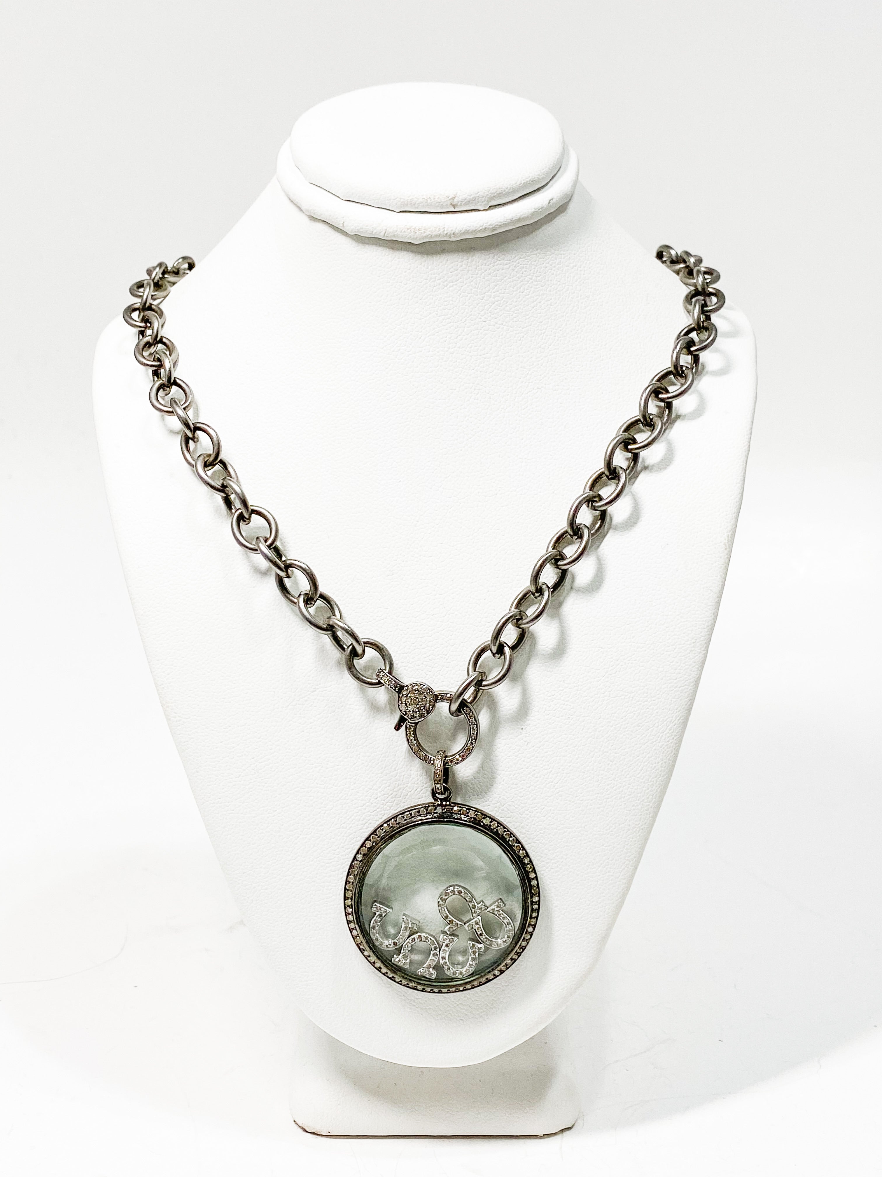 S.Row Designs Pave Diamond Clasp Necklace