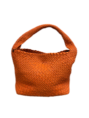 Ghilbi Italian Leather Medium Handwoven Bag