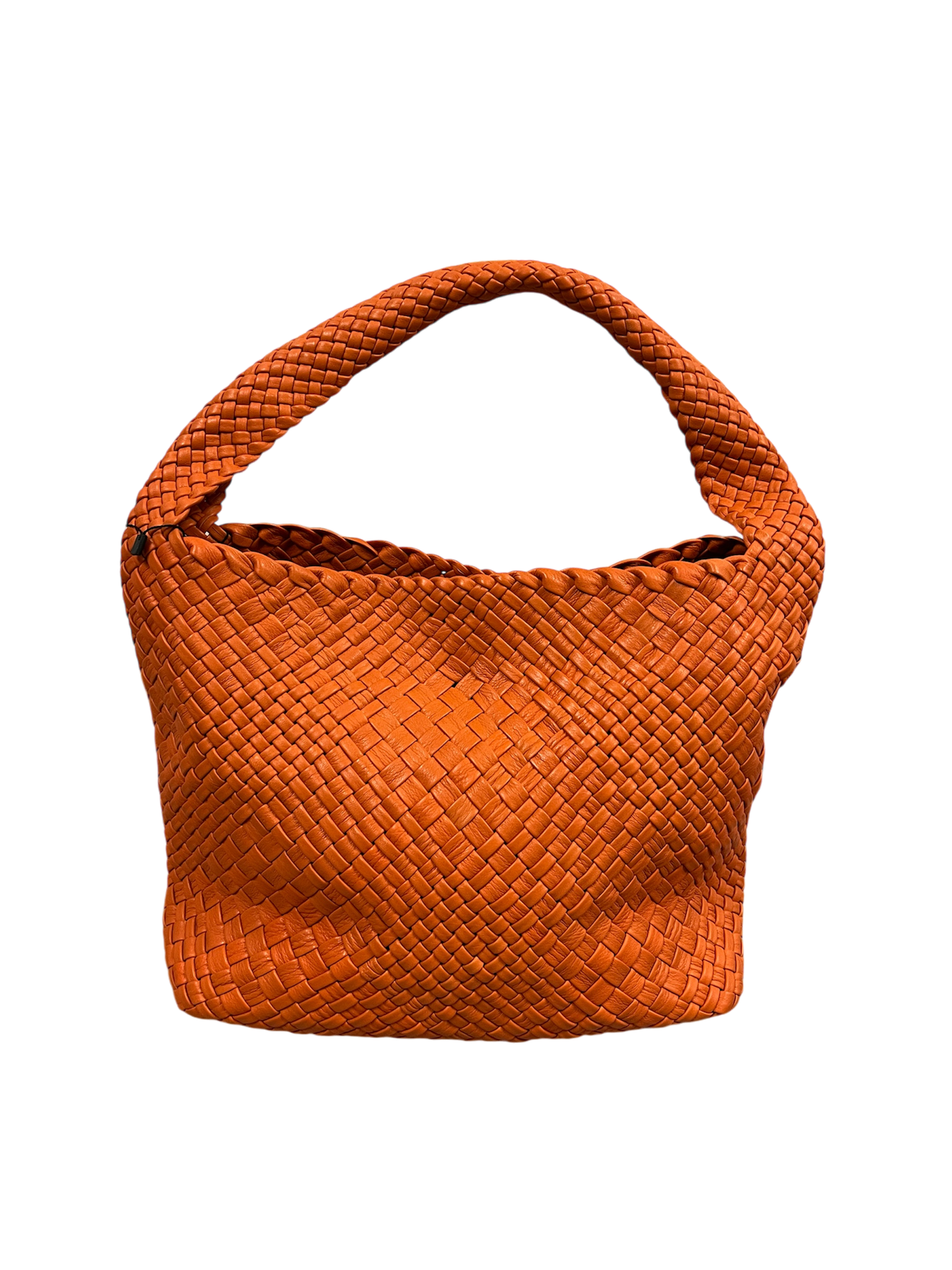 Ghilbi Italian Leather Medium Handwoven Bag