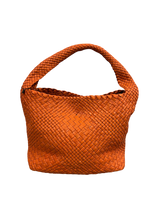 Ghilbi Italian Leather Medium Handwoven Bag