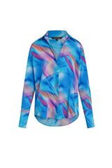 Catherine Gee Daria French Cuff Silk Blouse - Blue Prism
