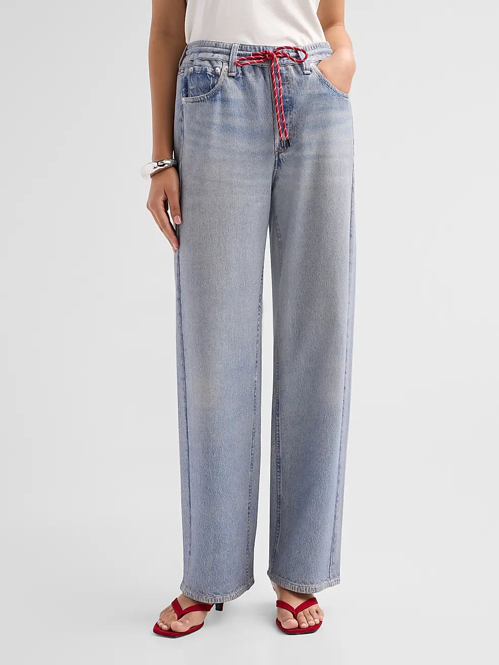 Rag & Bone Miramar Terry Drawcord Wide Leg in Brighton