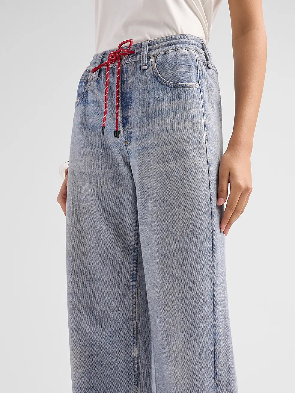 Rag & Bone Miramar Terry Drawcord Wide Leg in Brighton