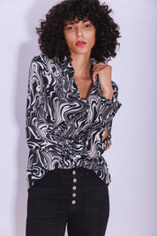Catherine Gee Daria Silk Blouse - Dali