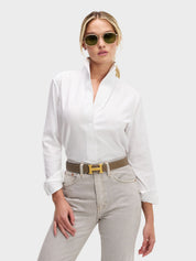 Sarah Alexandra Signature Shirt in Snow Angel