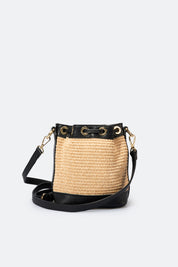The Capri Raffia Bucket Crossbody