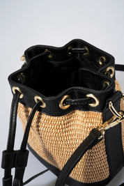 The Capri Raffia Bucket Crossbody