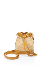 The Capri Raffia Bucket Crossbody