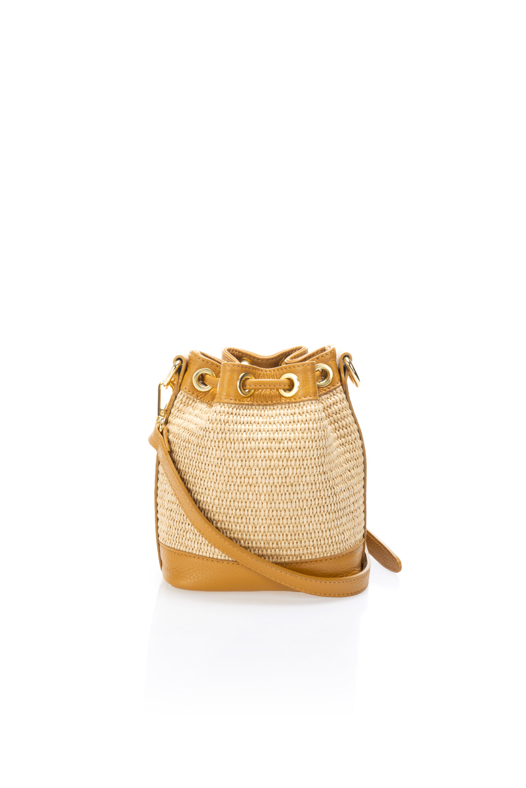 The Capri Raffia Bucket Crossbody