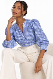 KMJ Bon Voyage Puff Sleeve Shirt