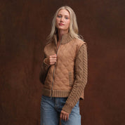 Cashmere Project Mixed Media Zip Jacket