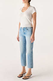 AMO 143 Straight Crop Jean
