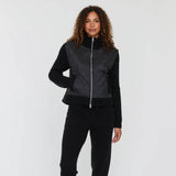 Cashmere Project Mixed Media Zip Jacket