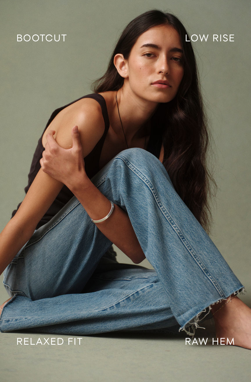 AMO Marcenia Low Boot Cut Jean in Hush
