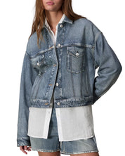 Rag & Bone Miramar Terry Trucker Jacket