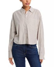 Rag & Bone Marin Striped Combo Shirt