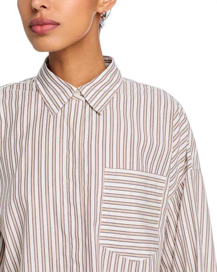 Rag & Bone Marin Striped Combo Shirt