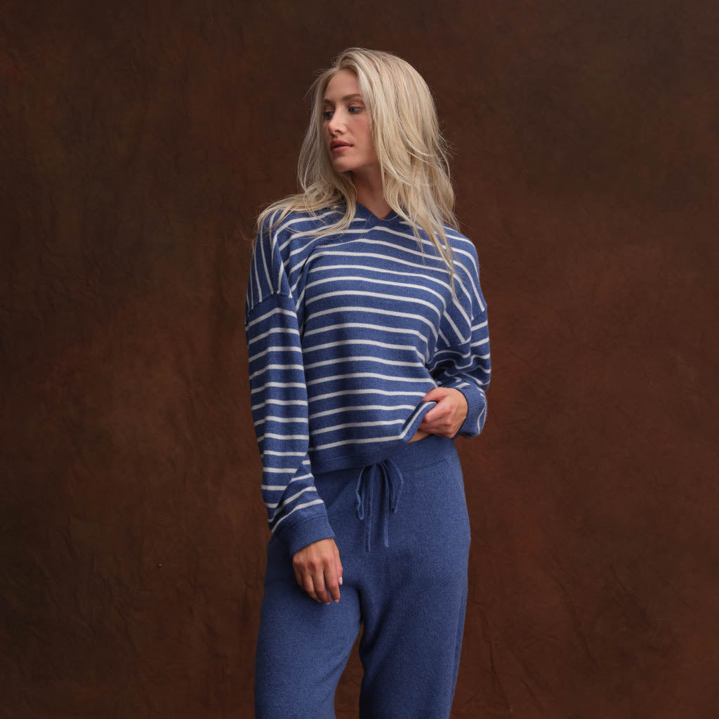 Cashmere Project Striped Hoodie