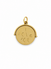 Vintage 14KT Gold Hidden Message “I Love You” Spinning Charm
