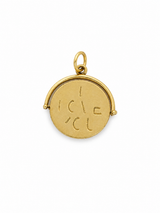 Vintage 14KT Gold Hidden Message “I Love You” Spinning Charm