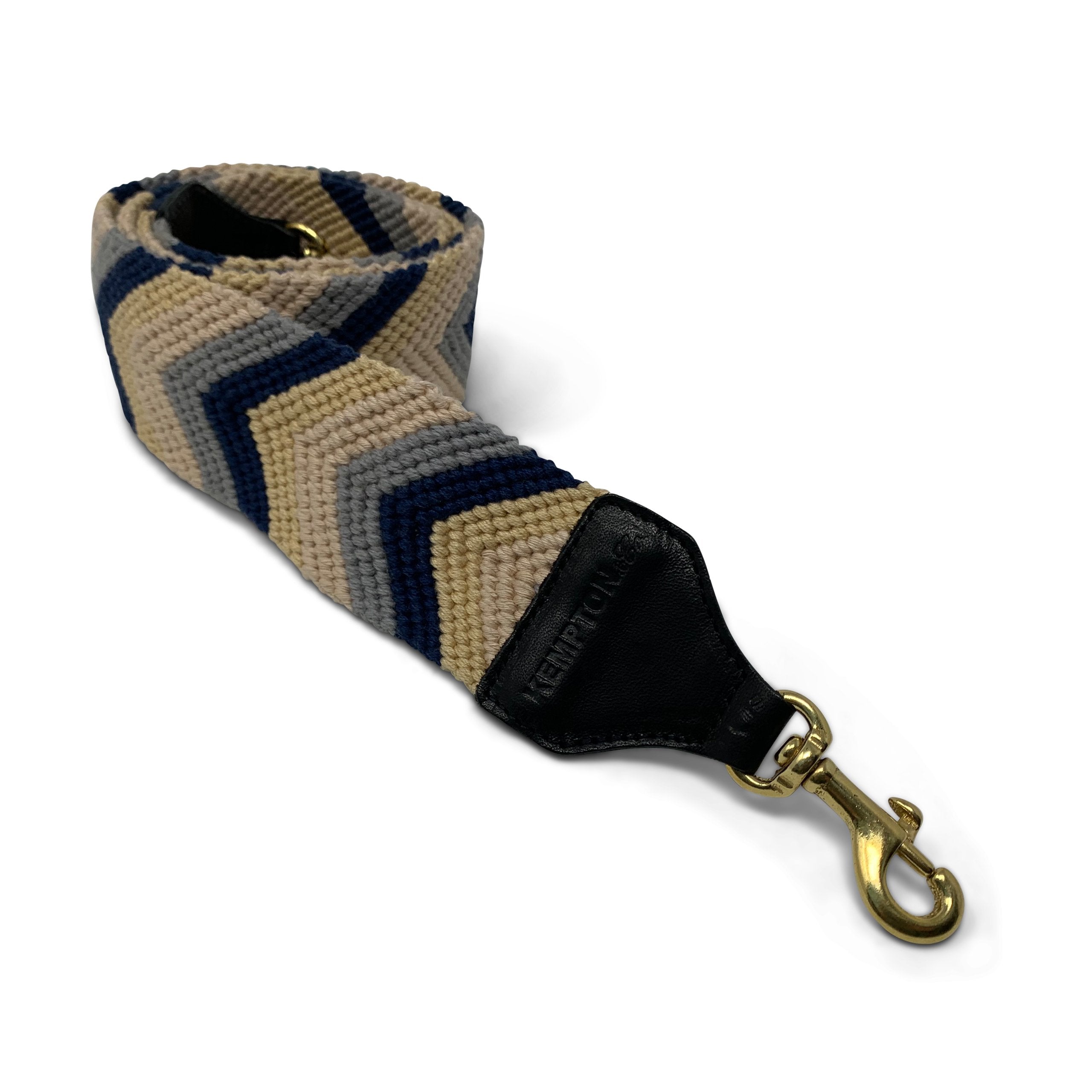 Kempton Navy & Wheat Combo Chevron Strap