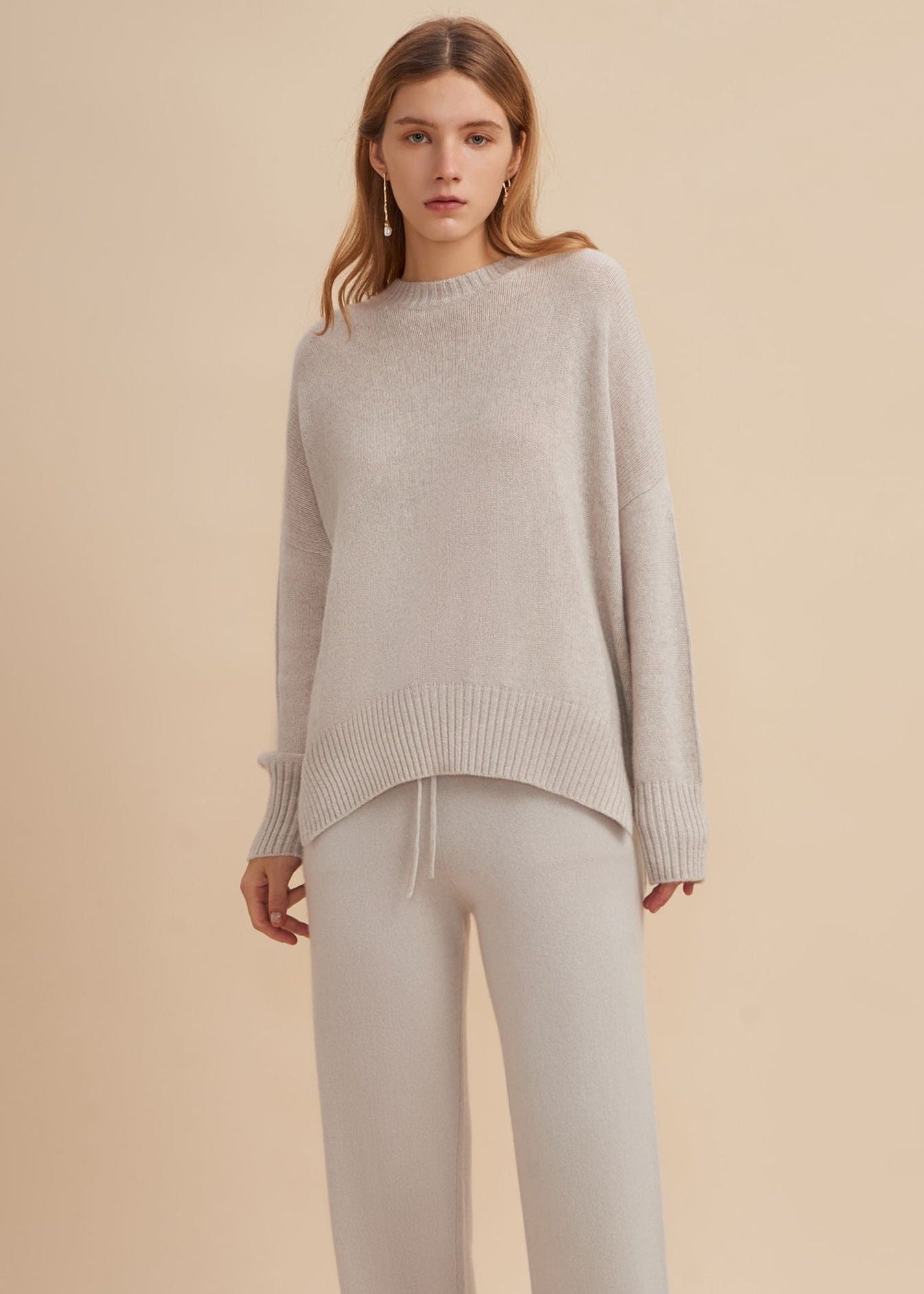 W.Cashmere Joey Oversized Crew Neck Sweater