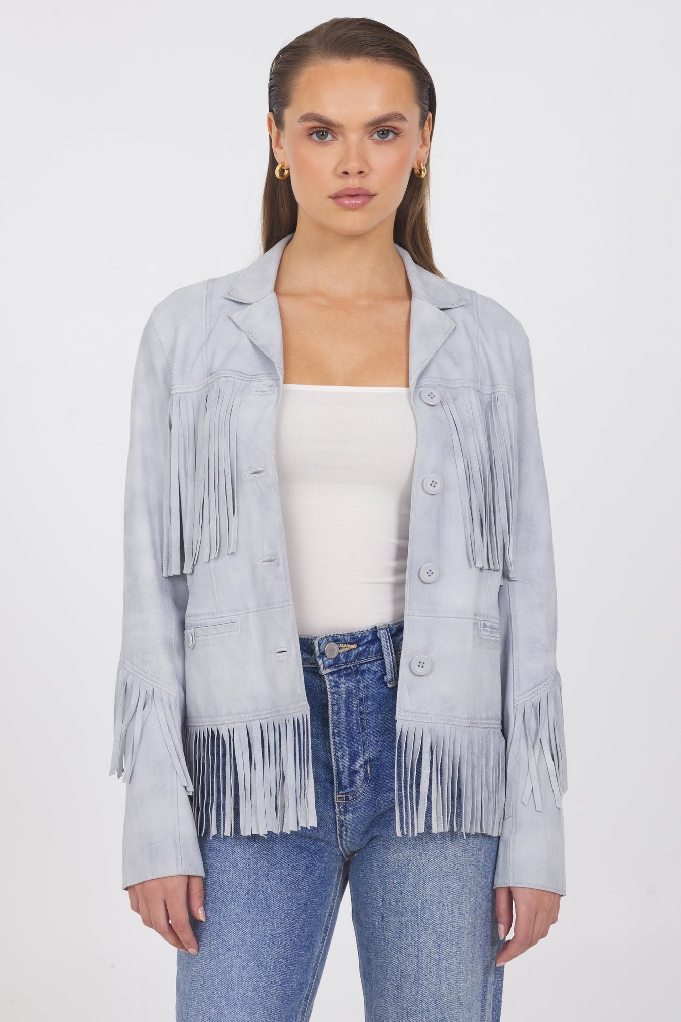 Jakett Annie Waxed Suede Jacket