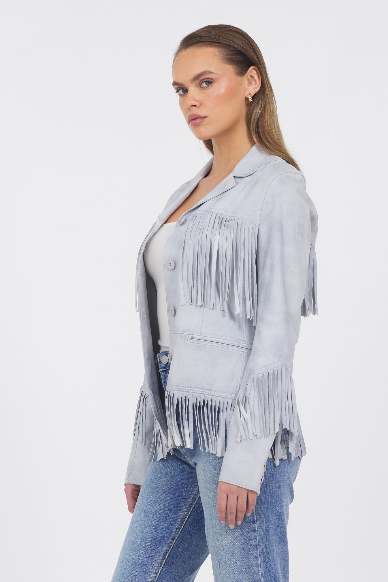 Jakett Annie Waxed Suede Jacket
