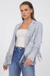 Jakett Annie Waxed Suede Jacket