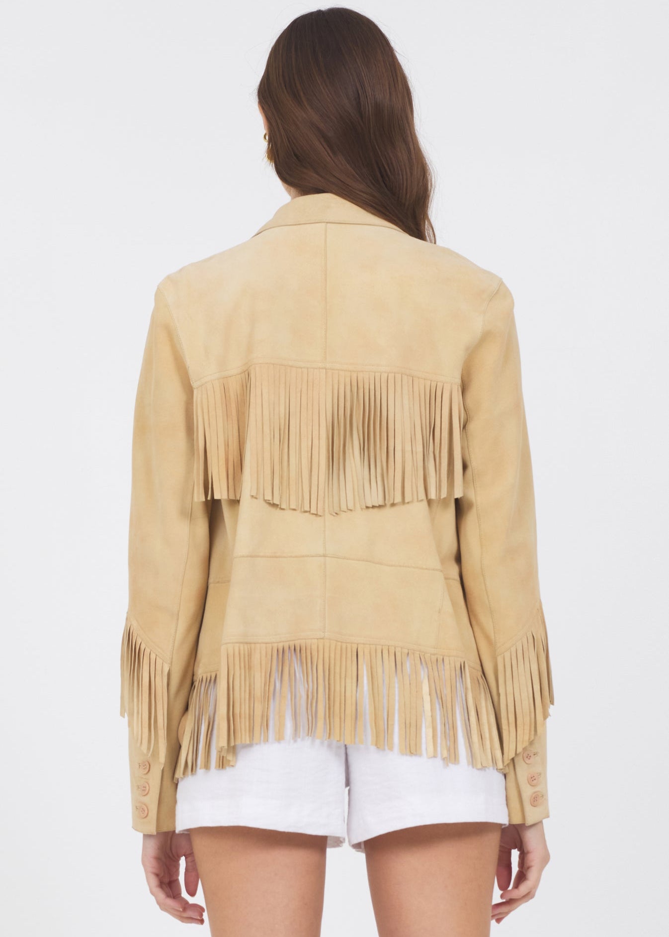 Jakett Annie Distressed Suede Jacket